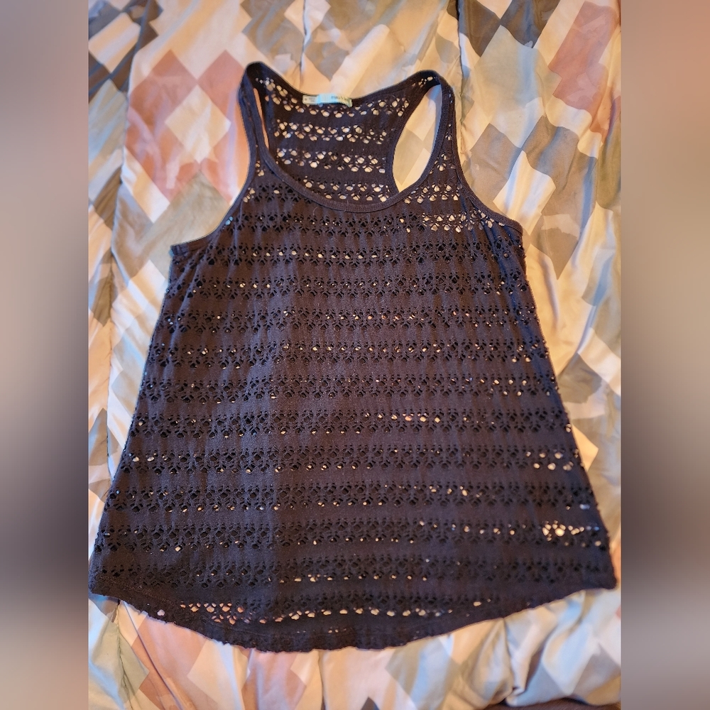 Maurices black knit tank top Med